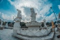 The 20 metres high white jade statue of Kuan Yin, Goddess of Compassion & Mercy Royalty Free Stock Photo